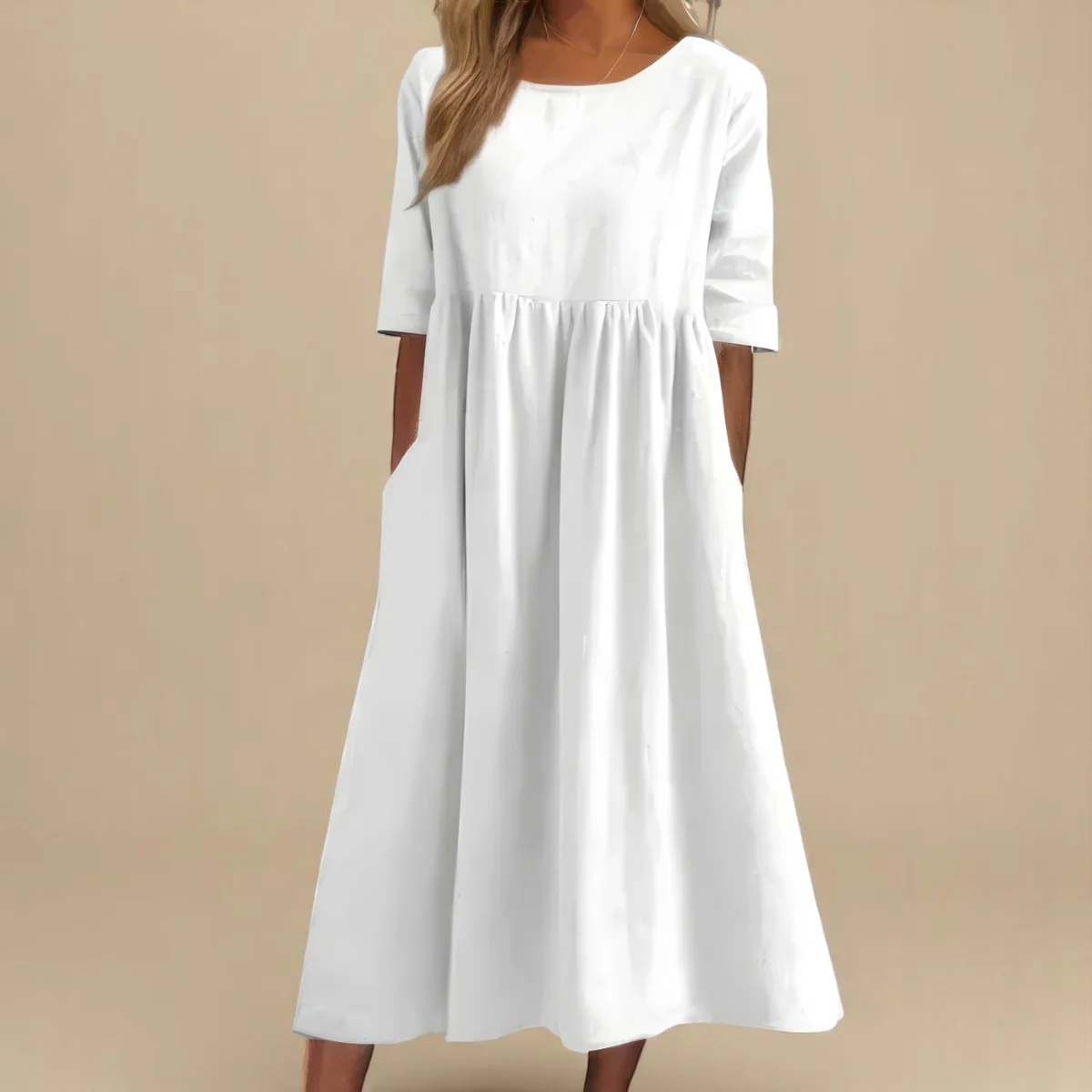 Miranda | Classic Mid Sleeve Dress