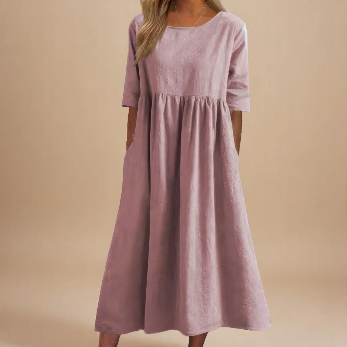 Miranda | Classic Mid Sleeve Dress