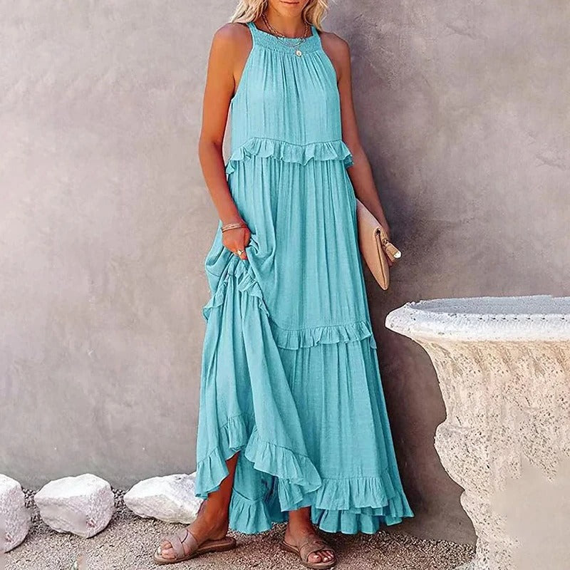Elara | Flowing Summer Maxi Dress